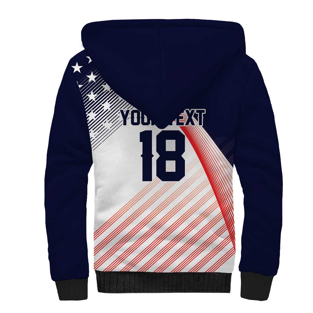 Custom USA Soccer Sherpa Hoodie Play With Pride - Wonder Print Shop