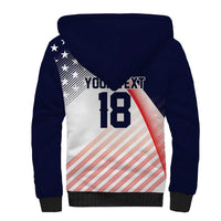 Custom USA Soccer Sherpa Hoodie Play With Pride - Wonder Print Shop