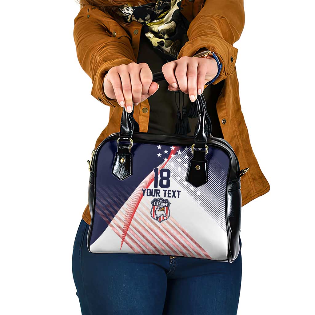 Custom USA Soccer Shoulder Handbag Play With Pride - Wonder Print Shop