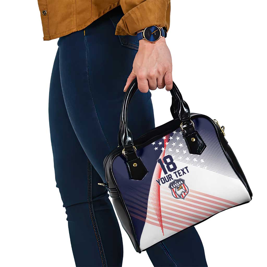 Custom USA Soccer Shoulder Handbag Play With Pride - Wonder Print Shop