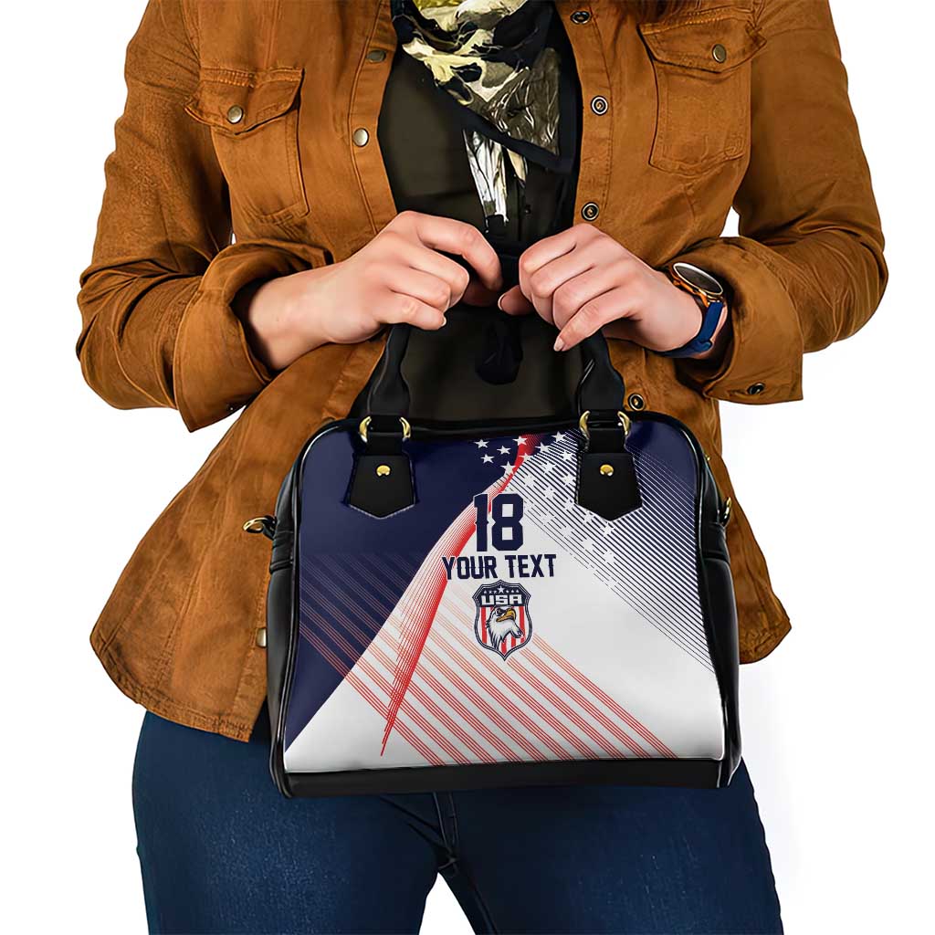 Custom USA Soccer Shoulder Handbag Play With Pride - Wonder Print Shop