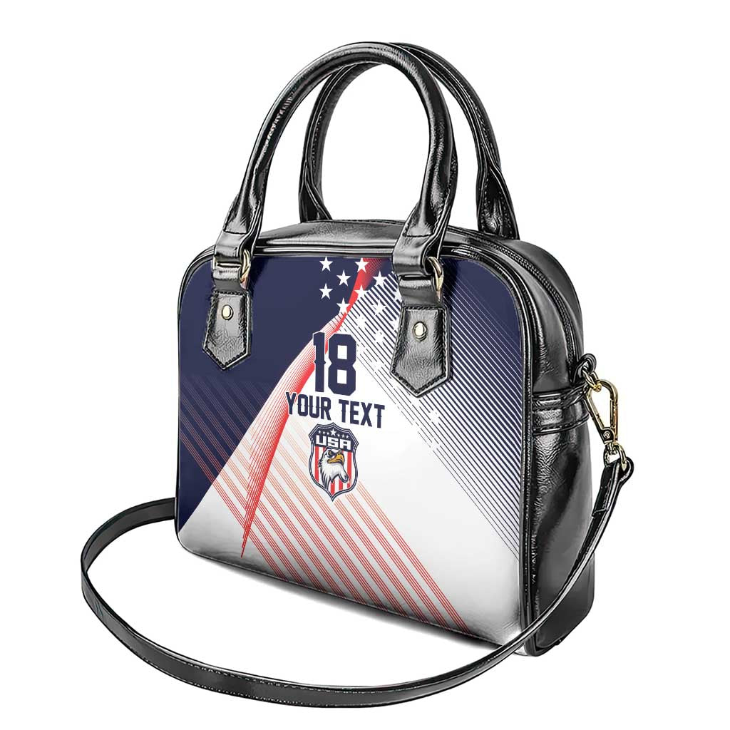 Custom USA Soccer Shoulder Handbag Play With Pride - Wonder Print Shop