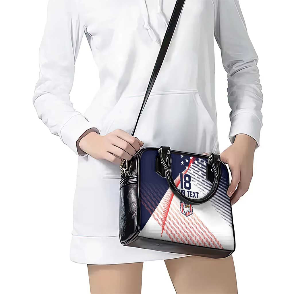 Custom USA Soccer Shoulder Handbag Play With Pride - Wonder Print Shop