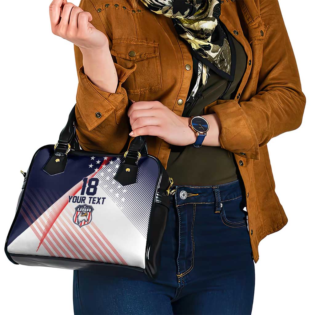 Custom USA Soccer Shoulder Handbag Play With Pride - Wonder Print Shop