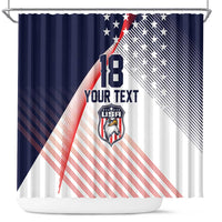 Custom USA Soccer Shower Curtain Play With Pride - Wonder Print Shop