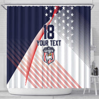 Custom USA Soccer Shower Curtain Play With Pride - Wonder Print Shop