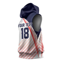 Custom USA Soccer Sleeveless Hoodie Play With Pride - Wonder Print Shop