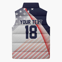 Custom USA Soccer Sleeveless Puffer Jacket Play With Pride - Wonder Print Shop