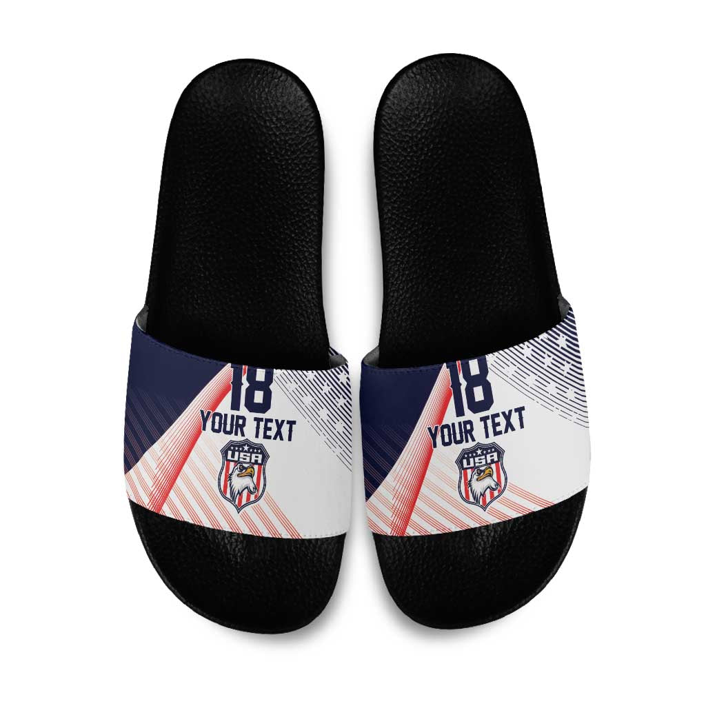 Custom USA Soccer Slide Sandals Play With Pride - Wonder Print Shop