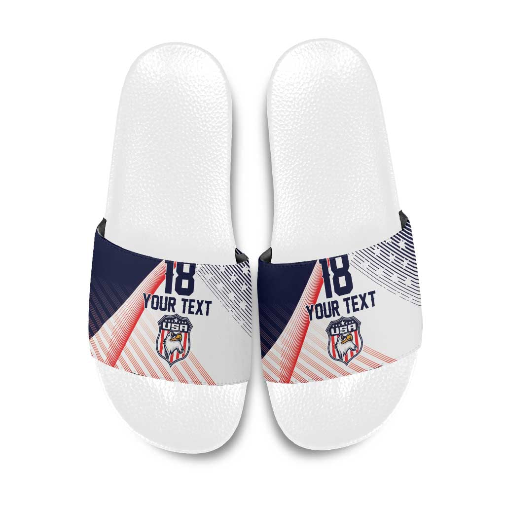 Custom USA Soccer Slide Sandals Play With Pride - Wonder Print Shop