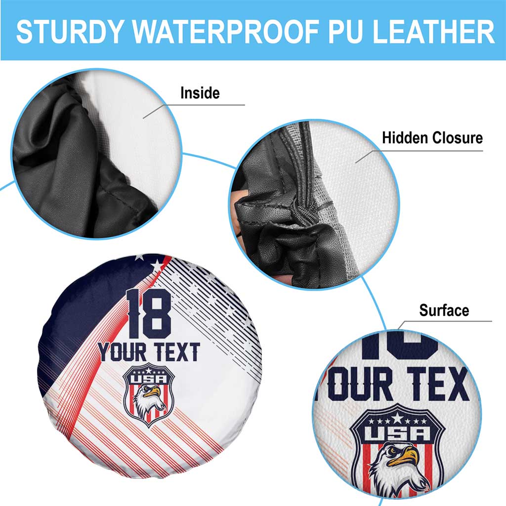 Custom USA Soccer Spare Tire Cover Play With Pride - Wonder Print Shop