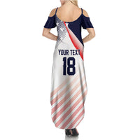 Custom USA Soccer Summer Maxi Dress Play With Pride - Wonder Print Shop