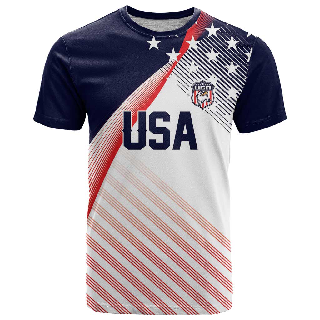 Custom USA Soccer T Shirt Play With Pride - Wonder Print Shop