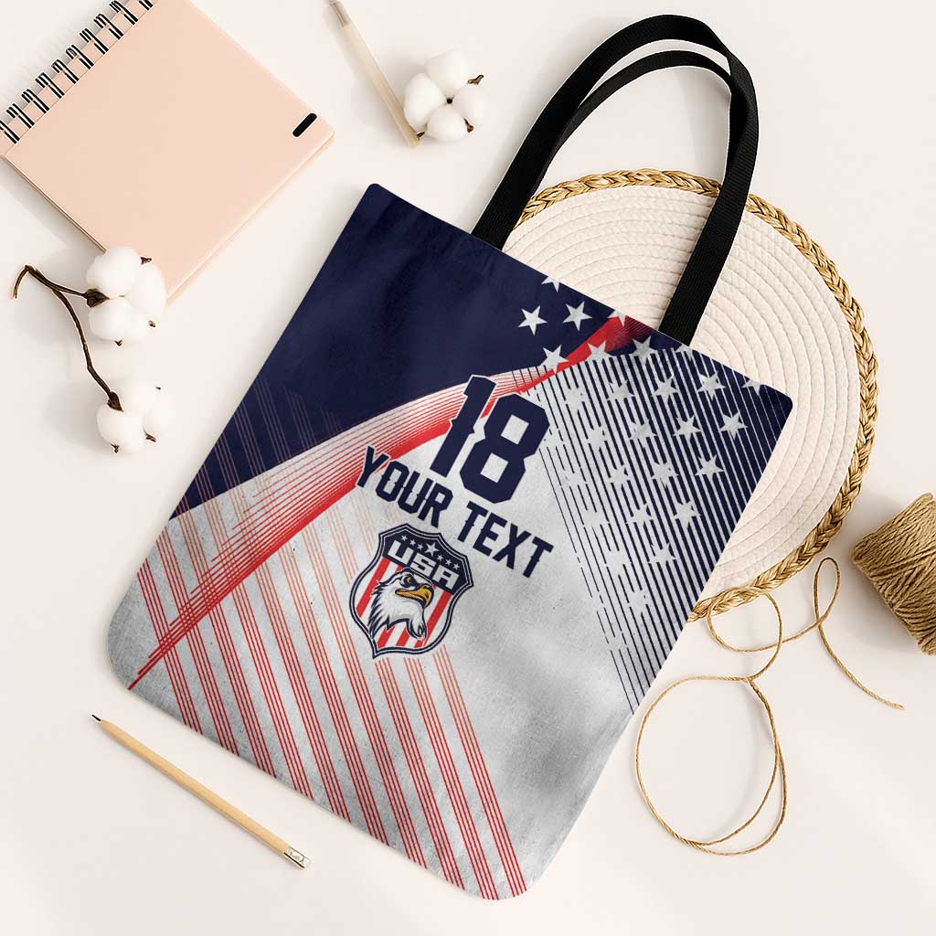 Custom USA Soccer Tote Bag Play With Pride - Wonder Print Shop