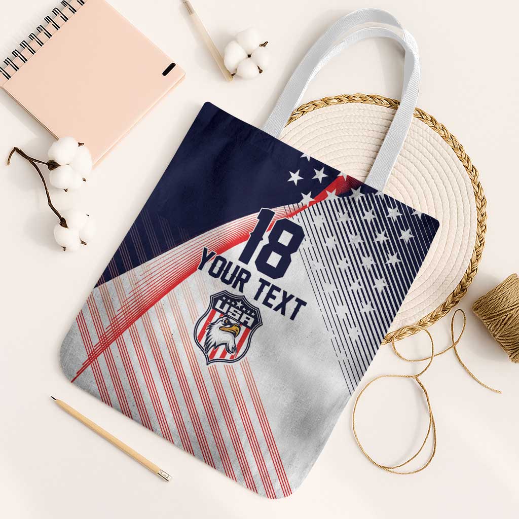 Custom USA Soccer Tote Bag Play With Pride - Wonder Print Shop