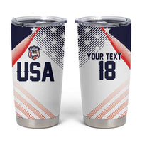 Custom USA Soccer Tumbler Cup Play With Pride - Wonder Print Shop