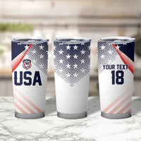 Custom USA Soccer Tumbler Cup Play With Pride - Wonder Print Shop