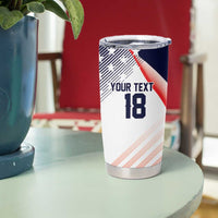 Custom USA Soccer Tumbler Cup Play With Pride - Wonder Print Shop