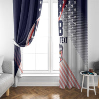 Custom USA Soccer Window Curtain Play With Pride - Wonder Print Shop
