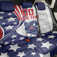 Custom United States Ice Hockey Back Car Seat Cover USA Go Champions