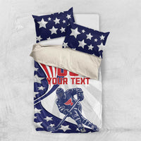 Custom United States Ice Hockey Bedding Set USA Go Champions