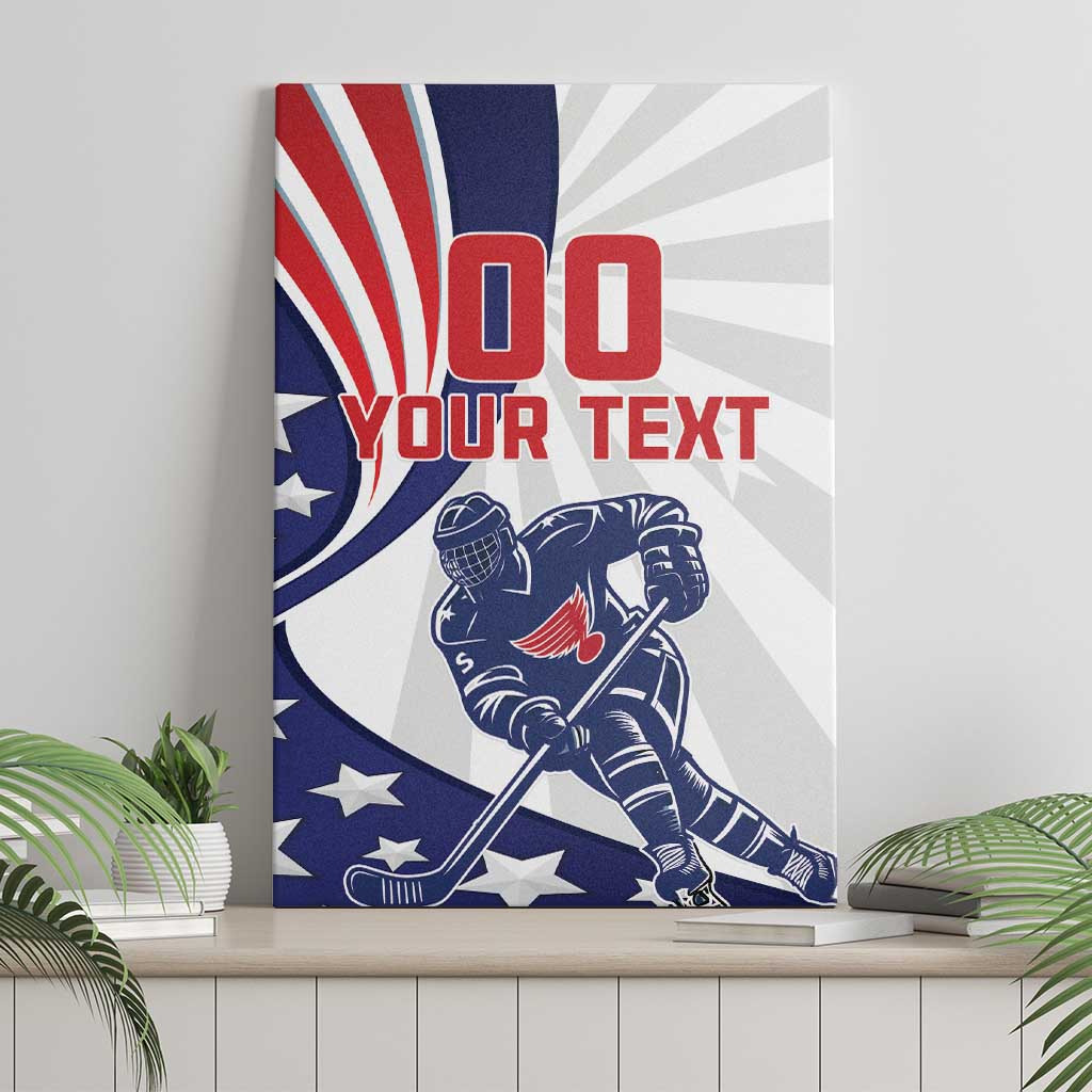Custom United States Ice Hockey Canvas Wall Art USA Go Champions