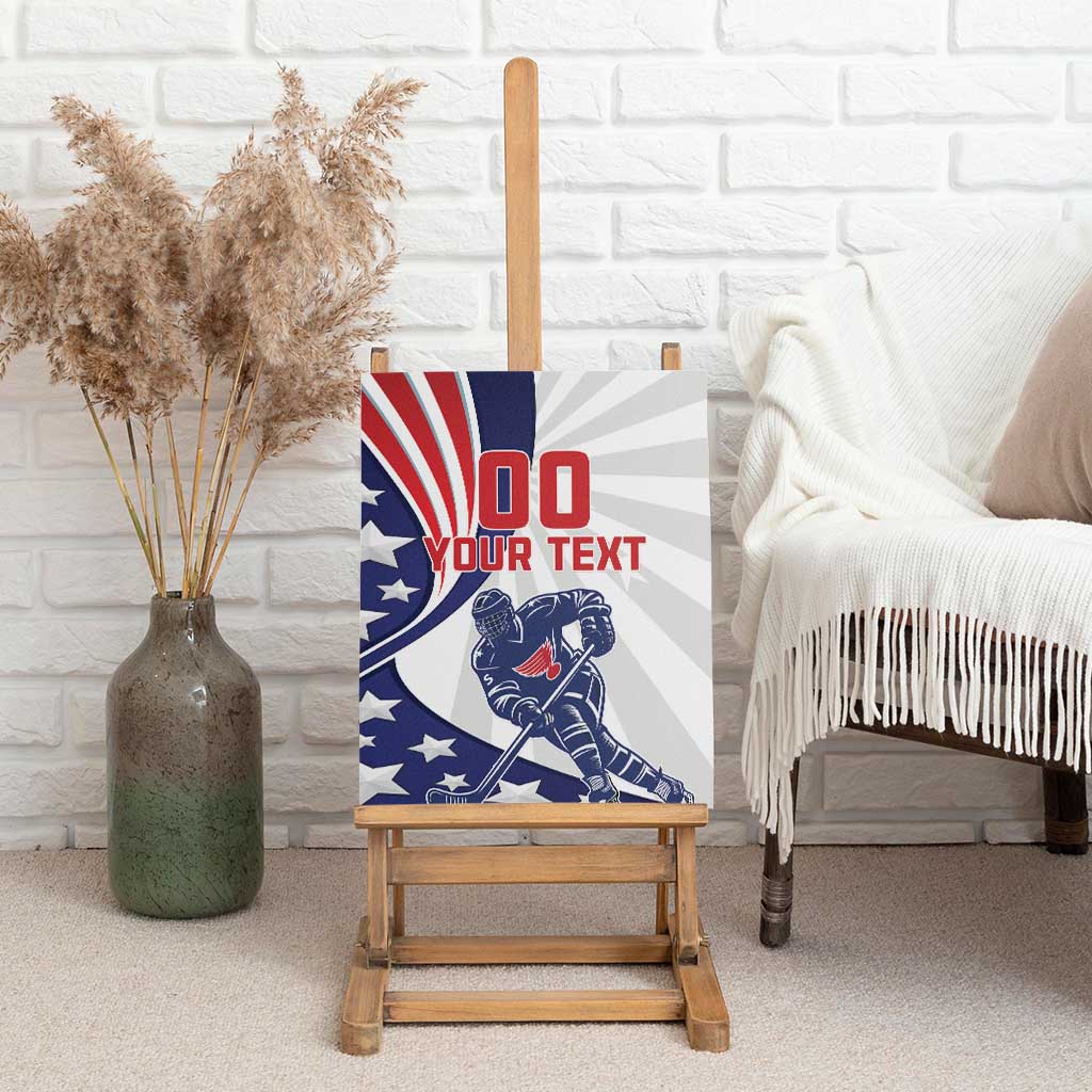 Custom United States Ice Hockey Canvas Wall Art USA Go Champions