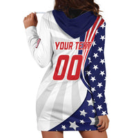 Custom United States Ice Hockey Hoodie Dress USA Go Champions
