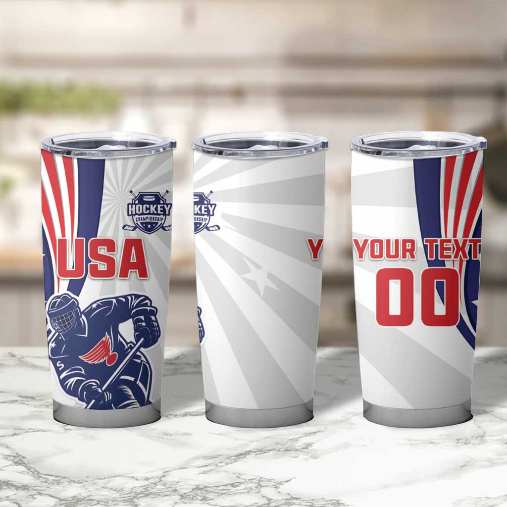 Custom United States Ice Hockey Tumbler Cup USA Go Champions