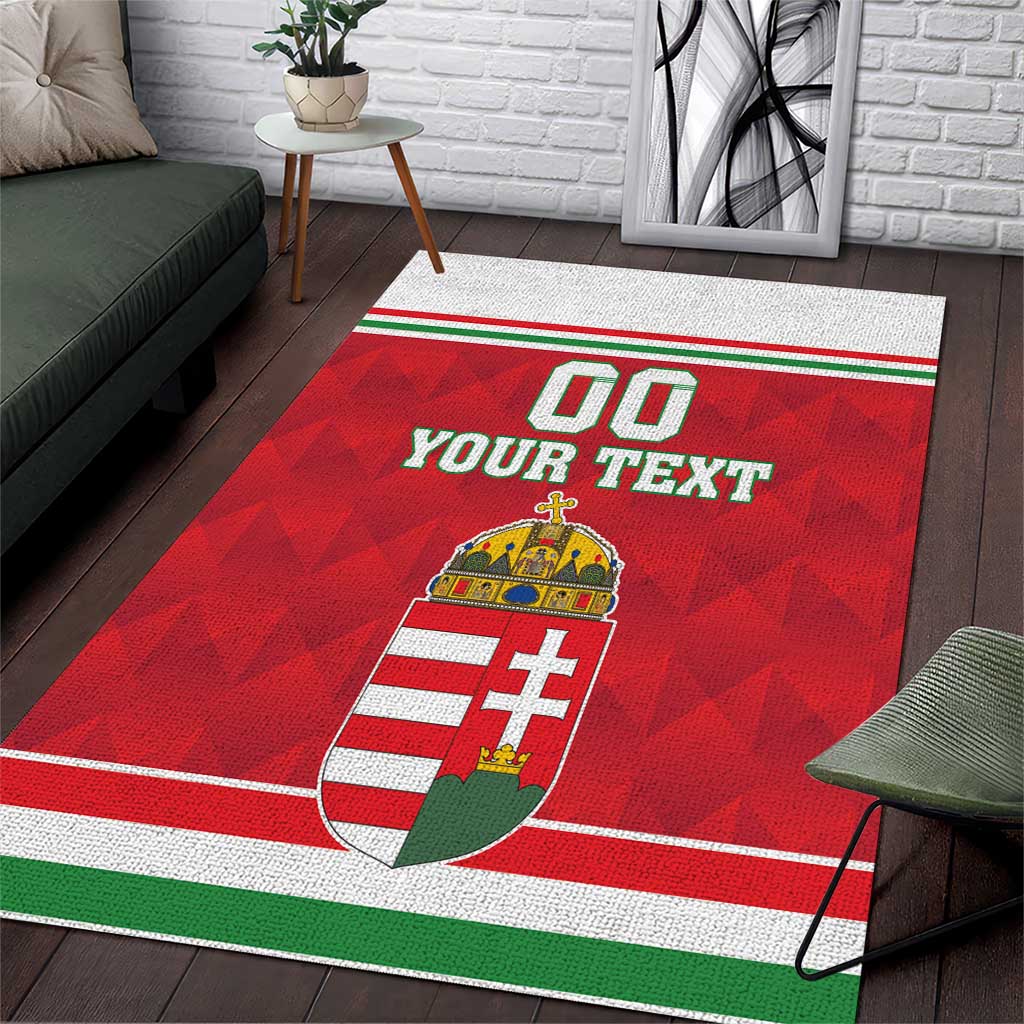 Custom Hungary Hockey Area Rug Magyarorszag Sporty Style