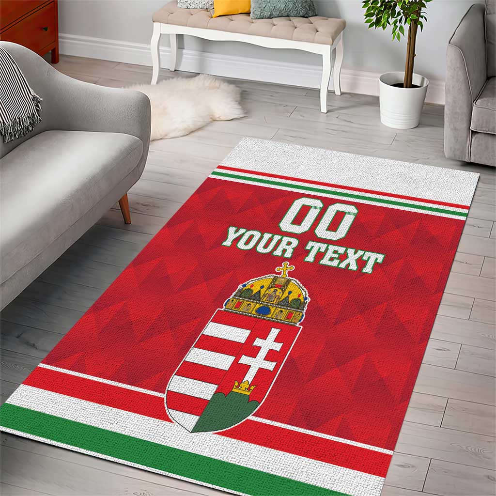 Custom Hungary Hockey Area Rug Magyarorszag Sporty Style