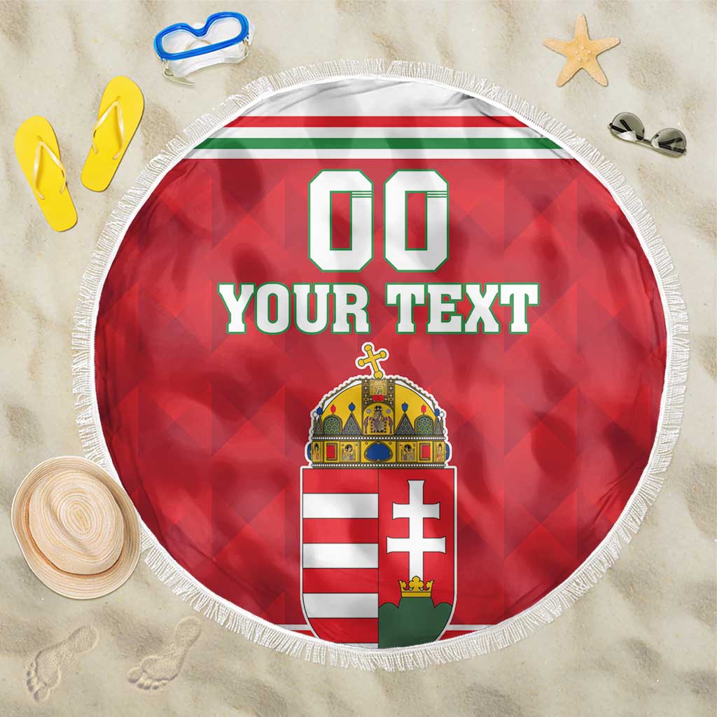 Custom Hungary Hockey Beach Blanket Magyarorszag Sporty Style