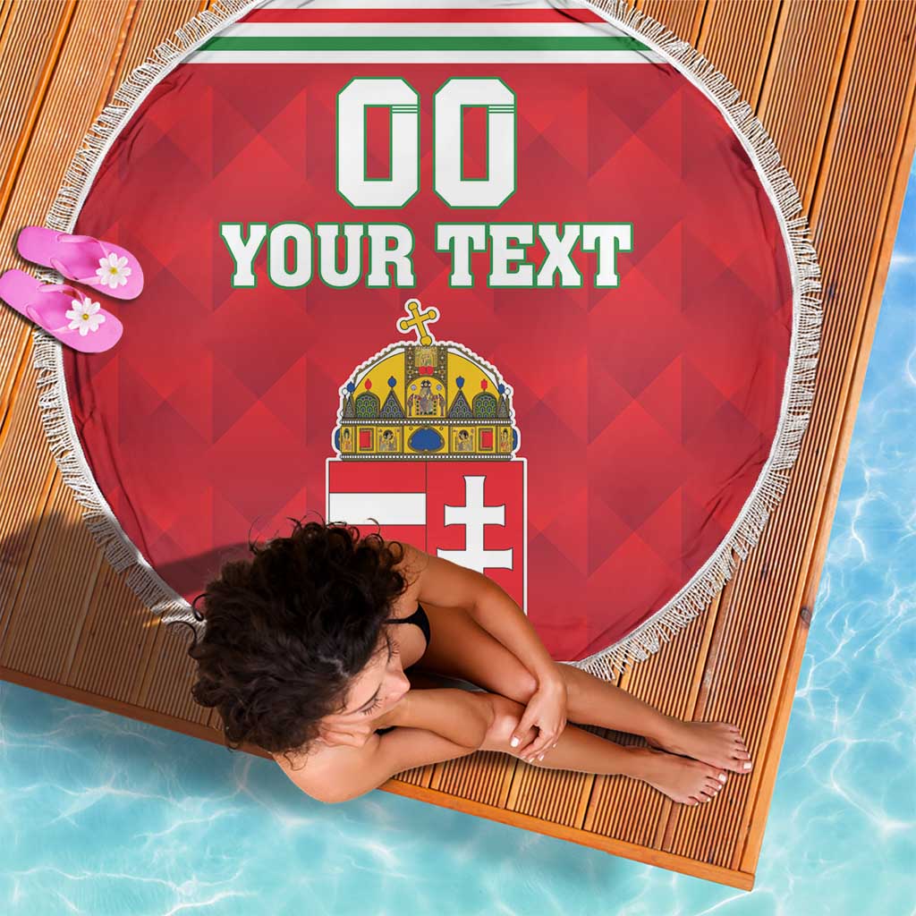 Custom Hungary Hockey Beach Blanket Magyarorszag Sporty Style