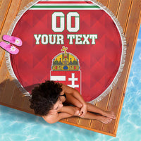 Custom Hungary Hockey Beach Blanket Magyarorszag Sporty Style