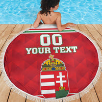 Custom Hungary Hockey Beach Blanket Magyarorszag Sporty Style