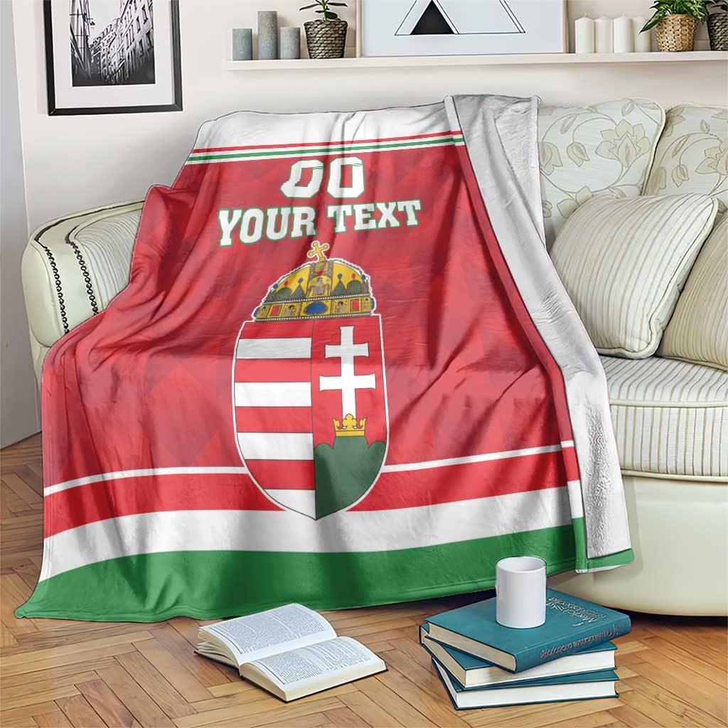 Custom Hungary Hockey Blanket Magyarorszag Sporty Style