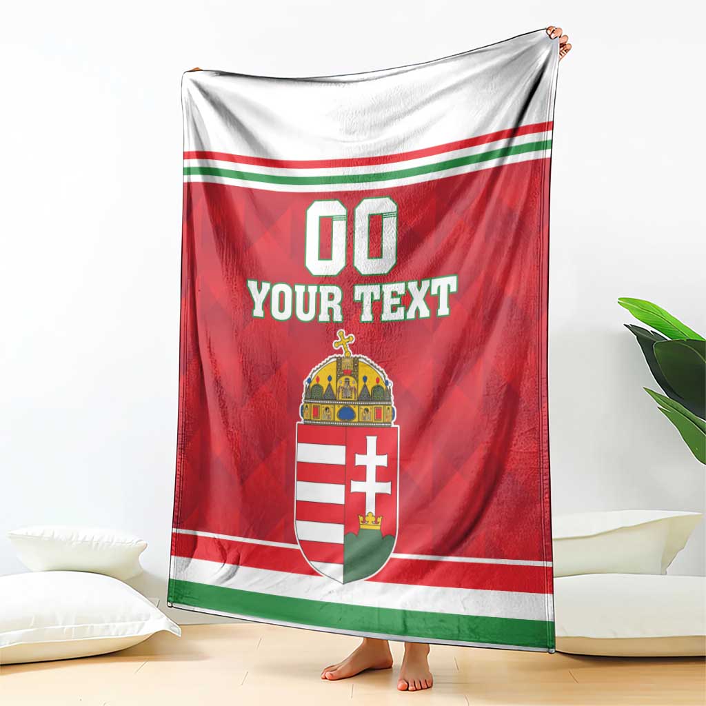Custom Hungary Hockey Blanket Magyarorszag Sporty Style