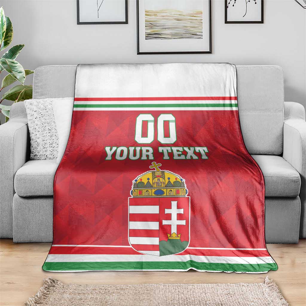 Custom Hungary Hockey Blanket Magyarorszag Sporty Style