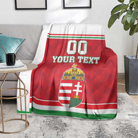 Custom Hungary Hockey Blanket Magyarorszag Sporty Style