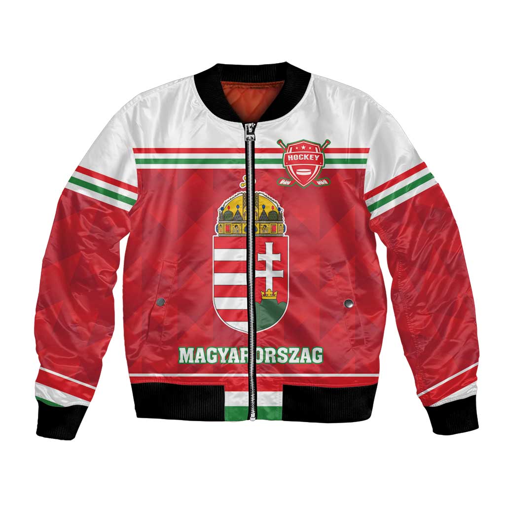 Custom Hungary Hockey Bomber Jacket Magyarorszag Sporty Style