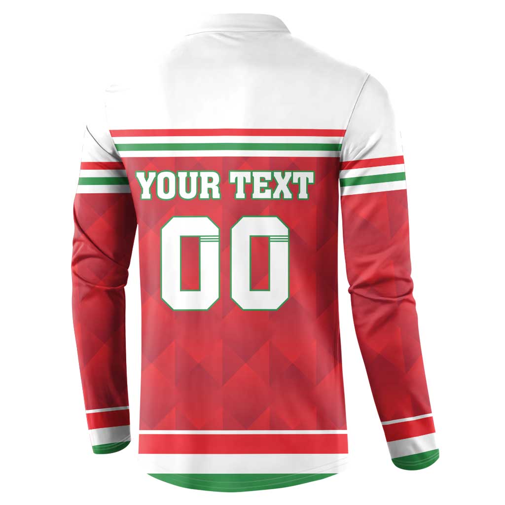 Custom Hungary Hockey Button Sweatshirt Magyarorszag Sporty Style