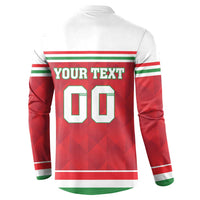 Custom Hungary Hockey Button Sweatshirt Magyarorszag Sporty Style