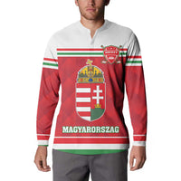 Custom Hungary Hockey Button Sweatshirt Magyarorszag Sporty Style