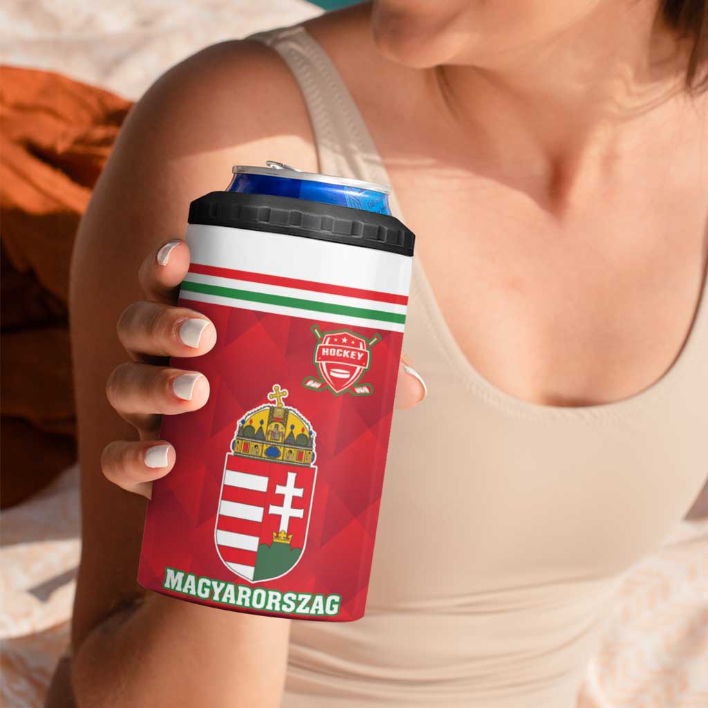 Custom Hungary Hockey 4 in 1 Can Cooler Tumbler Magyarorszag Sporty Style