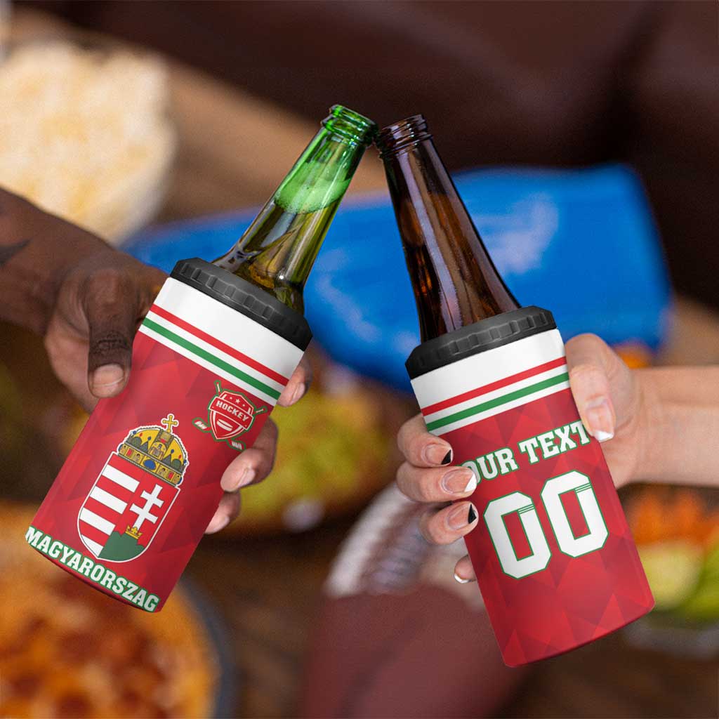 Custom Hungary Hockey 4 in 1 Can Cooler Tumbler Magyarorszag Sporty Style