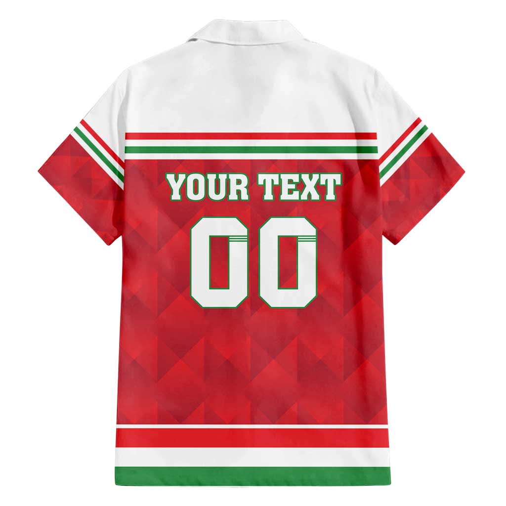 Custom Hungary Hockey Family Matching Puletasi and Hawaiian Shirt Magyarorszag Sporty Style