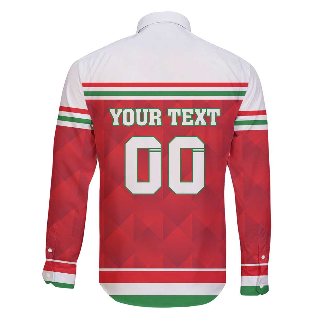 Custom Hungary Hockey Family Matching Puletasi and Hawaiian Shirt Magyarorszag Sporty Style