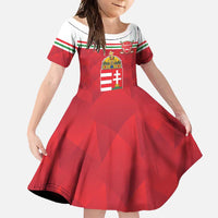 Custom Hungary Hockey Family Matching Summer Maxi Dress and Hawaiian Shirt Magyarorszag Sporty Style