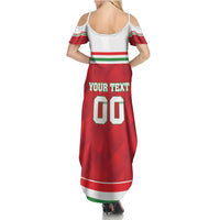 Custom Hungary Hockey Family Matching Summer Maxi Dress and Hawaiian Shirt Magyarorszag Sporty Style