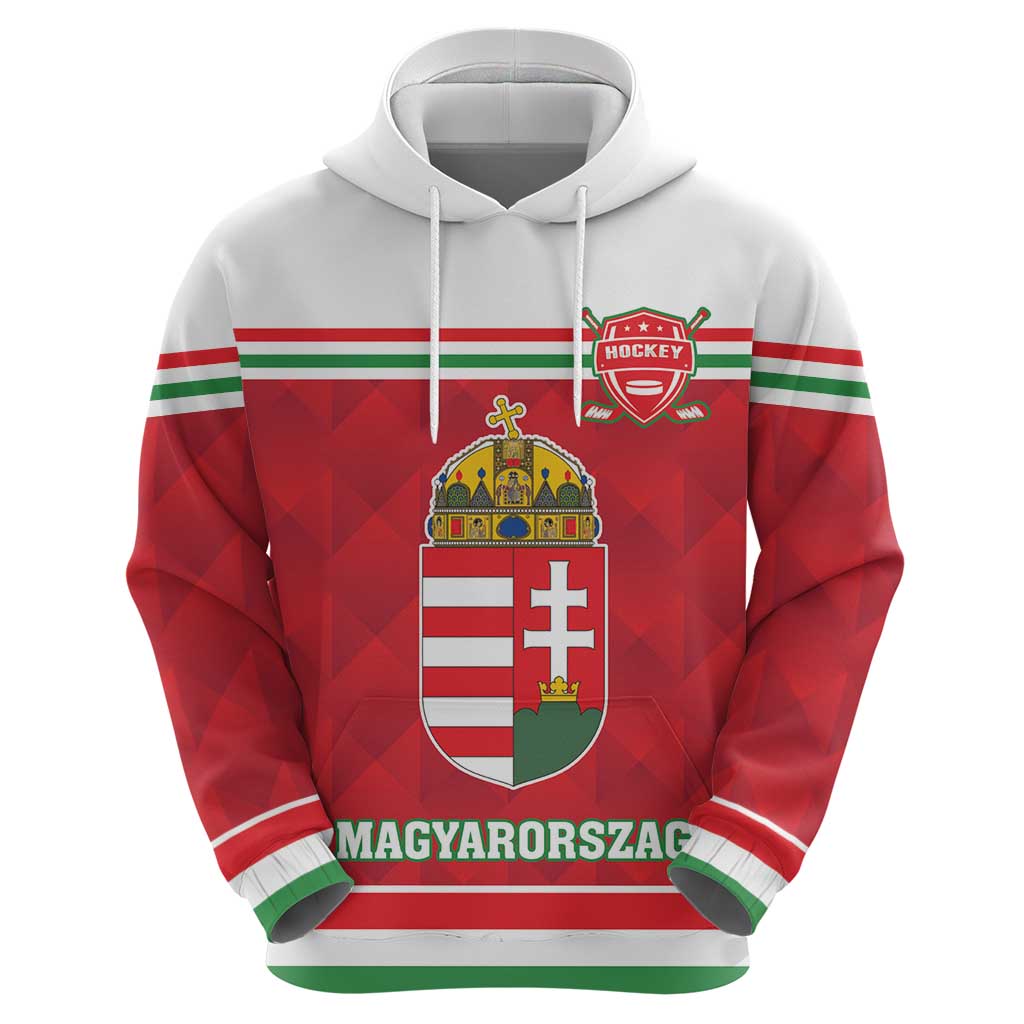 Custom Hungary Hockey Hoodie Magyarorszag Sporty Style